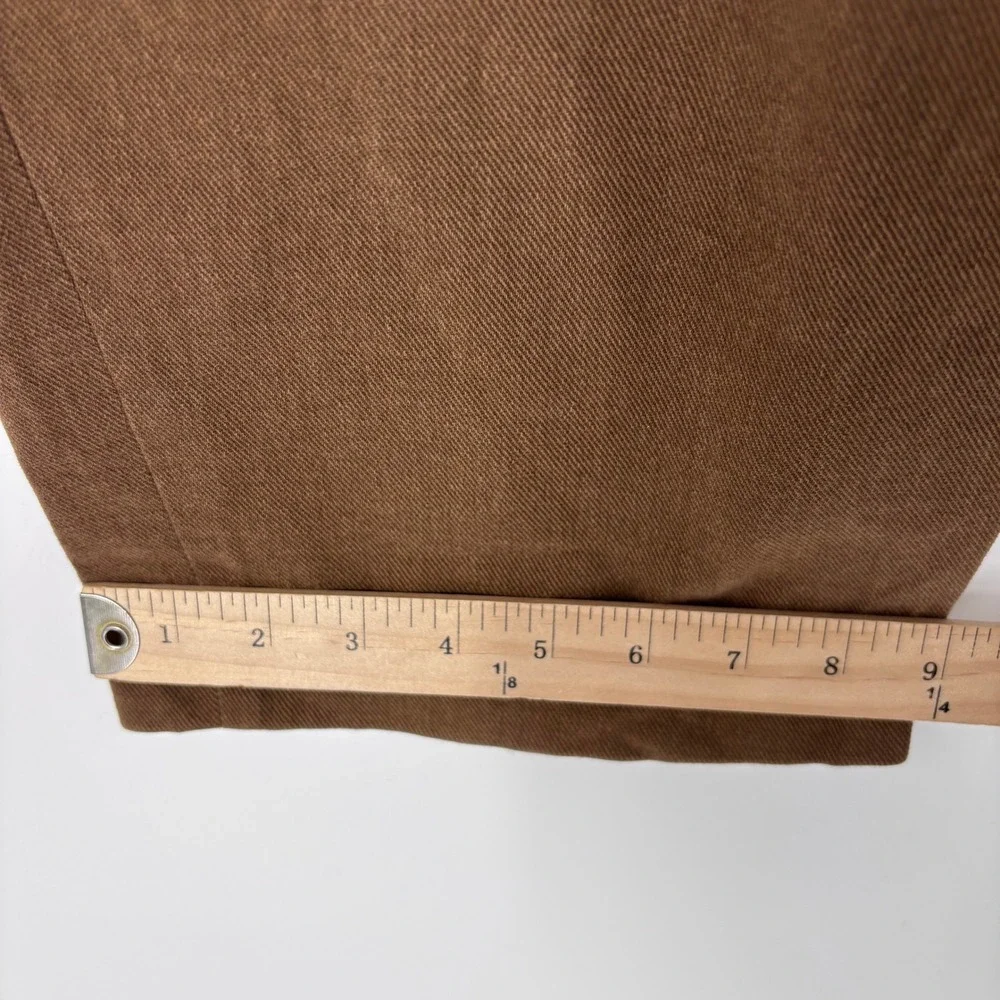 Brooks Brothers Hudson Twill Chino Pants Mens 36x31 (Tag 36x34) Brown Italian